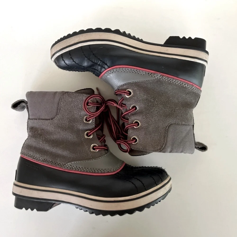 Sorel Slimpack II Youth Big Kids Lace Waterproof Winter Snow Boots, size 4